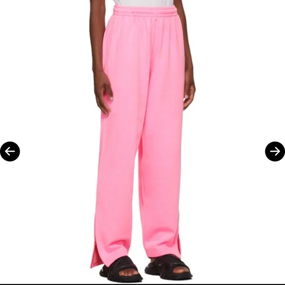 BALENCIAGA Pink Jogging Lounge Pants $995 NWT Sweatpants - Picture 3 of 9
